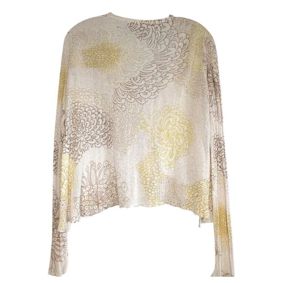 sparrow (Anthropologie) Hortensia linen/cotton cardigan, size M - Picture 2 of 8